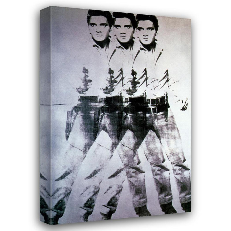 Elvis, 1963 (triple Elvis), 18" H x 12" W
