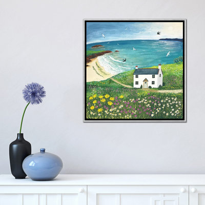 "Seaside cottage" par Jo Grundy, reproduction d’art