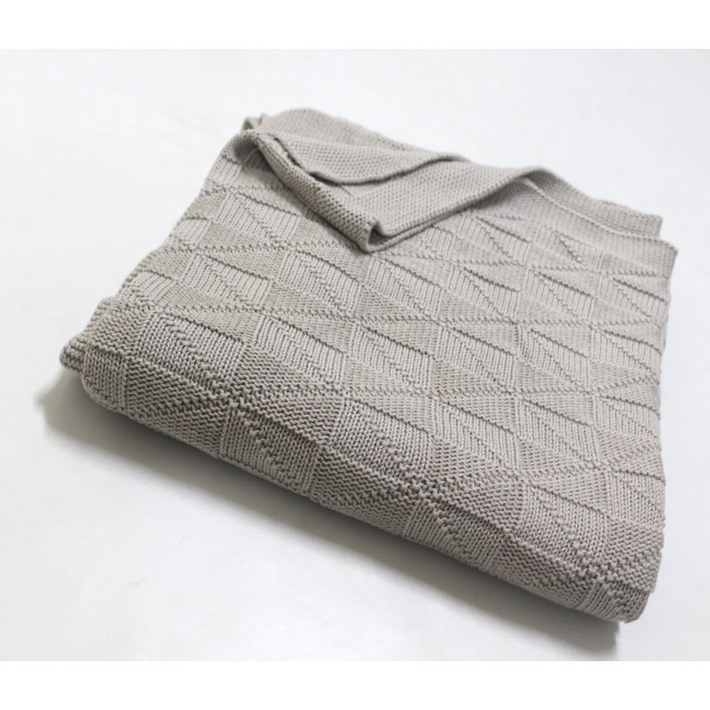 Hand Woven Throw Blanket, Beige