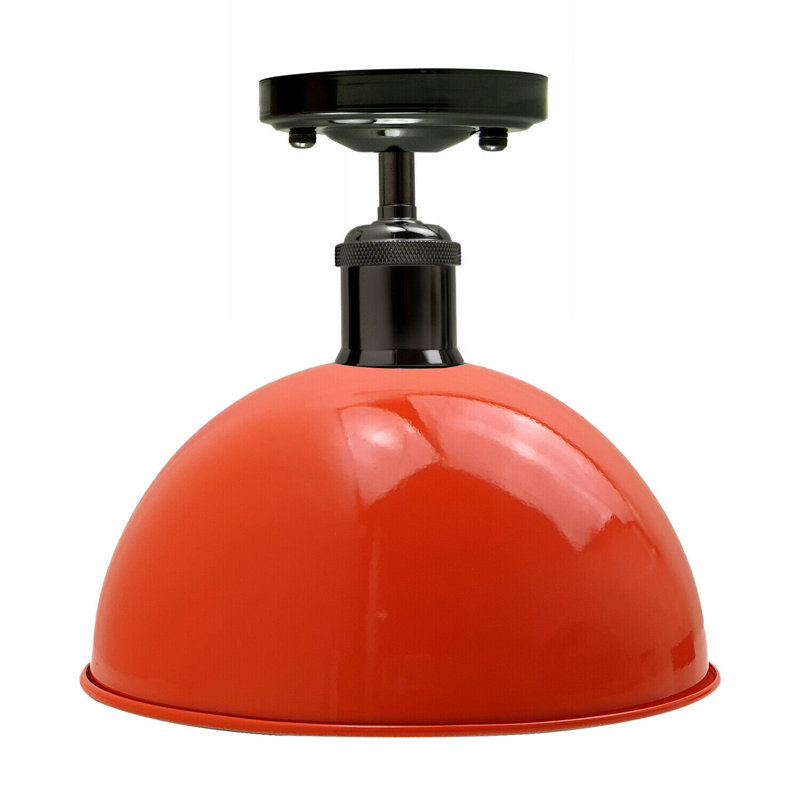 Butterfield Semi Flush Mount, Orange