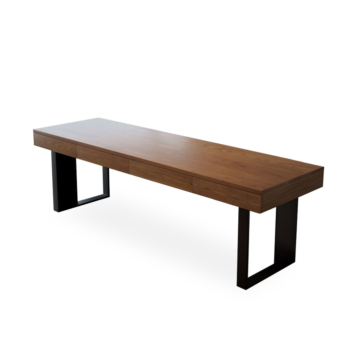 17 Stories Nut-brown + Black Rectangular Solid Wood desks - Wayfair Canada