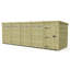 Total Sheds 20ft x 6ft Security Pent Shed - Heavy-Duty Hasp Staple Anti-Tamper - Pressure Treated Timber - UK Manufactured