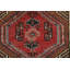 Tapis de couloir brun à motif géométrique 3x7