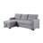 Upholstered Pull Out Sectional Sofa With Chaise