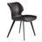 Moira Upholstered Side Chair in Dark Brown