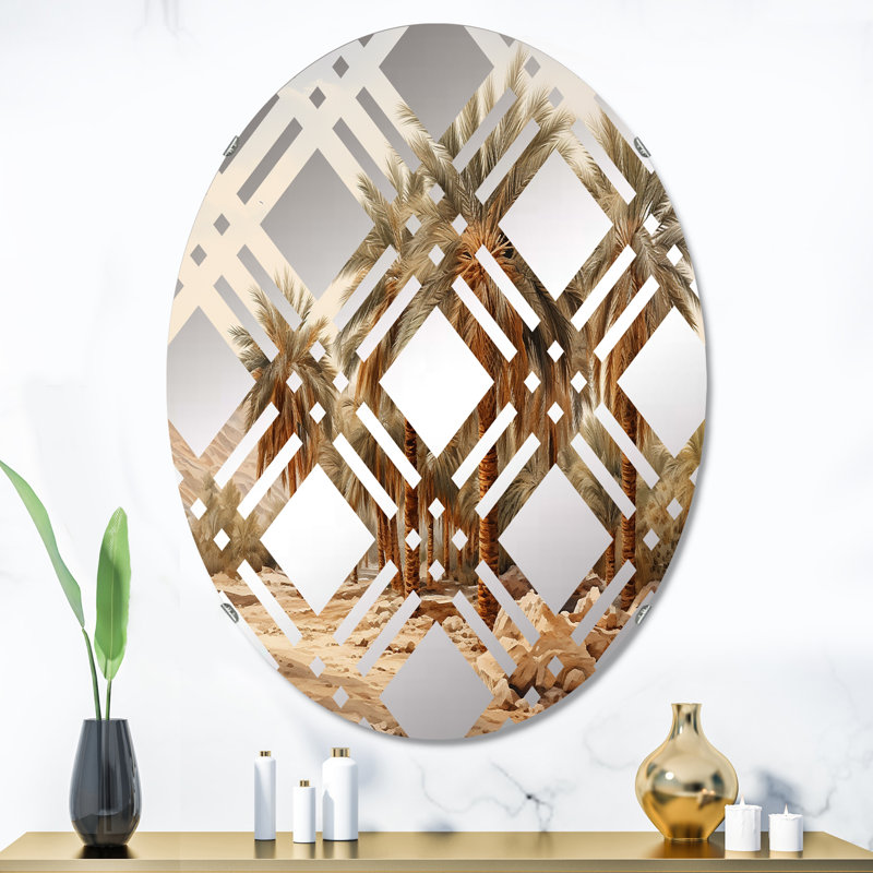 Miroir d'appoint Palm Tree, 35,4 po x 23,6 po