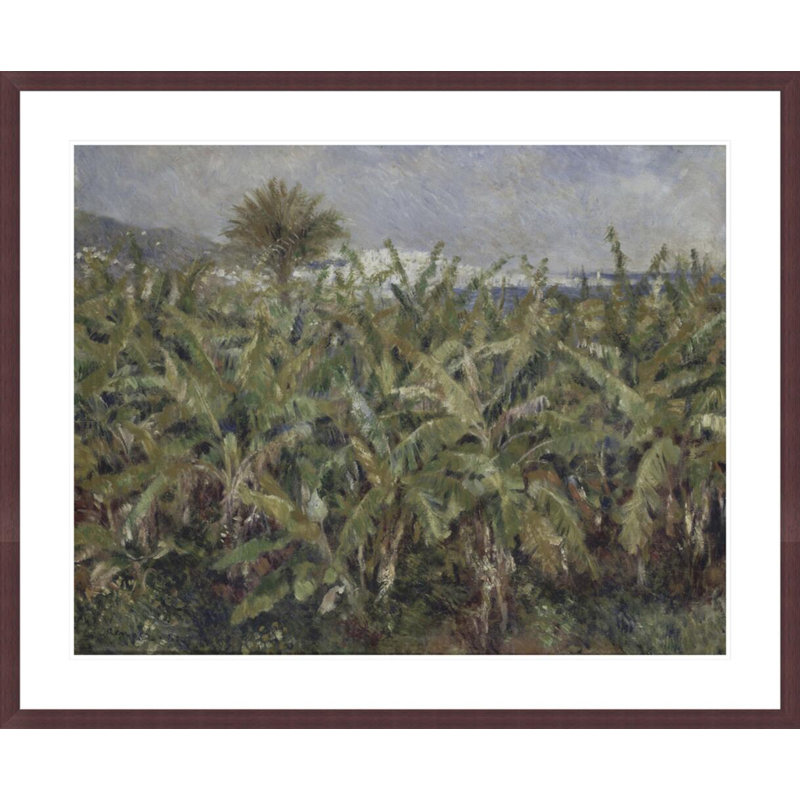 «Field of Banana Trees» par Pierre-Auguste Renoir, impression giclée sur cadre, H 33,5 po x l 40,78 po