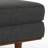 Morrison 33"W Upholstered Ottoman with Solid Wood Legs-1390363007