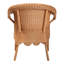 Chaise bohémienne tressée en rotin miel