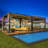 Erommy Outdoor Pergola, Louvered Pergola with Curtains, Aluminum Gazebo for Patio, Backyard, Pool party-90612909