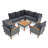 9-Piece Patio Rattan Furniture Set-1463944299