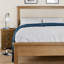Gwenaelle Solid Wood Oak Veneer Bed Frame-92751001