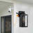 Dusk-To-Dawn Outdoor Wall Lantern with Built-in Outlet
