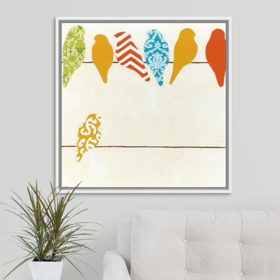 " Patterned Birds I " by The Novogratz Painting Print