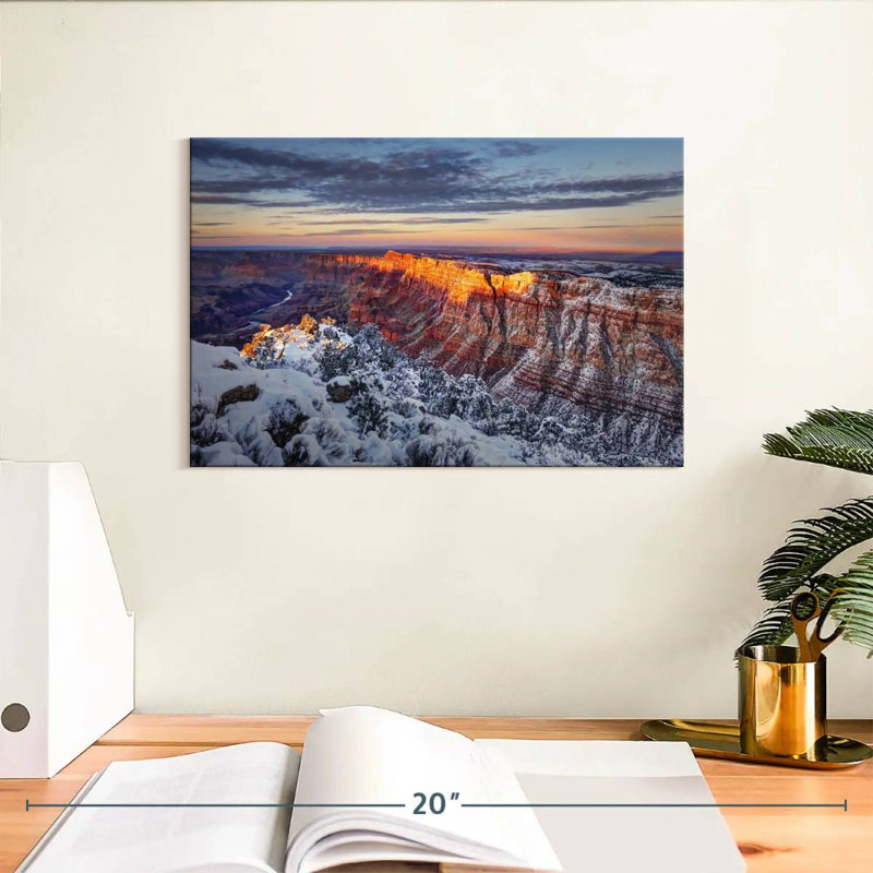 Alvord Grand Canyon en hiver, H 8 po x l 12 po