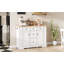 Buffet 51,2 "avec 5 tiroirs, 2 armoires et prise de courant
