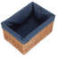 Navy Lined Open Storage Basket Small-819215846