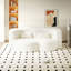 Canapé moderne avec 2 coussins, canapé-lit en velours côtelé et rembourré de mousse, matelas pliant simple de 15 po pour le salon, le lit d'invité, la salle de jeux, aucun assemblage requis-977996048