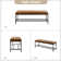 Quinlynn Faux Leather Upholstered Bench with Button-tufted Design