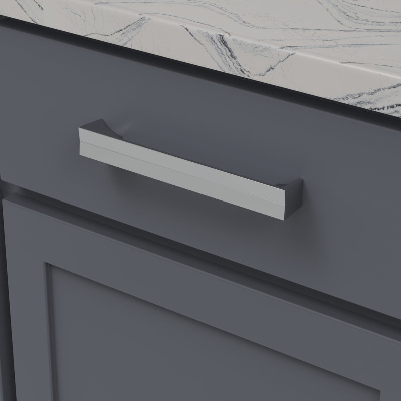 Avenue Collection Pull, Polished Nickel, 7 9/16"