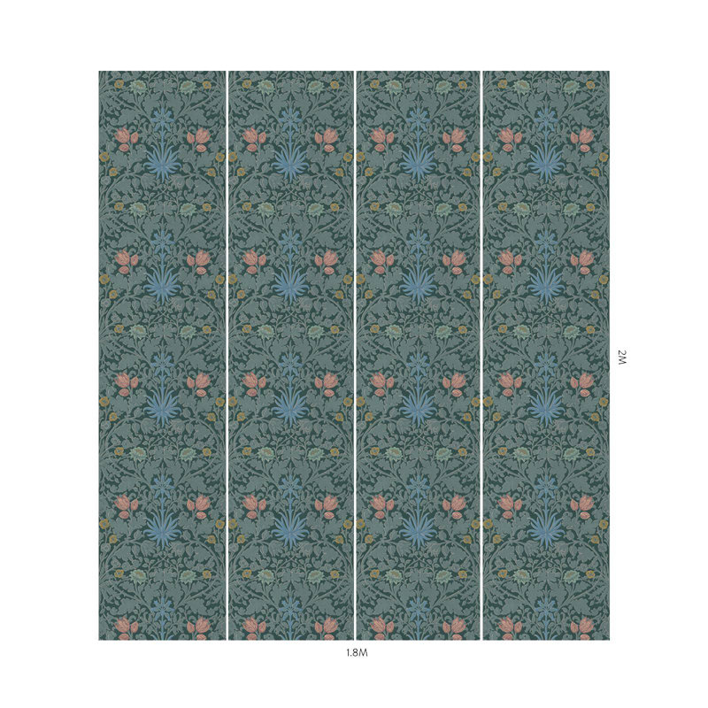 HYACINTH NOVELLUS Wallpaper - Euphorbia 9'10" - full height wallpaper