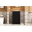 Meuble-lavabo contemporain noir de 20,1 po avec lavabo intégré, rangement à une porte, charnières à fermeture en douceur, tablette réglable, meuble-lavabo autoportant en pin massif et planches 20 po