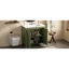 " olive green bathroom vanity | organizer with sink & combo cabinet set | ample storage for bathroom essentials (113 characters)
