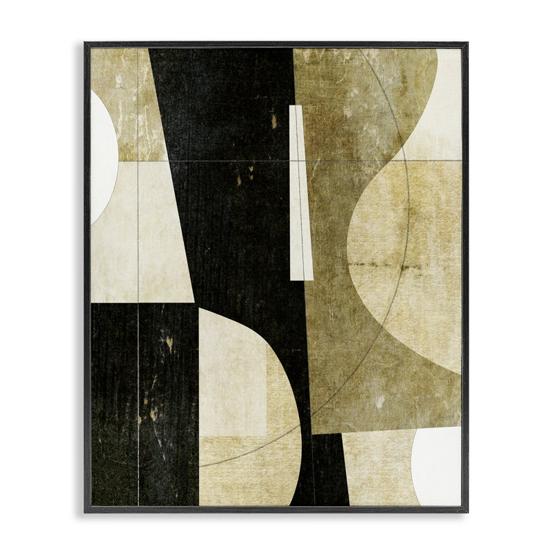 Giclée encadrée de tons terreux, conception de Suzanne Nicoll, H 14 po x l 11 po, Giclée encadrée noir minuit