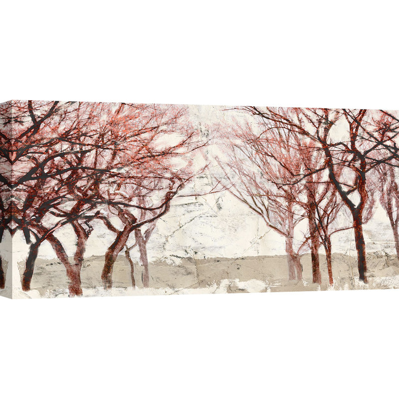 Rusty Trees 1 Piece Wrapped Canvas Painting, 50cm H x 100cm W x 4cm D