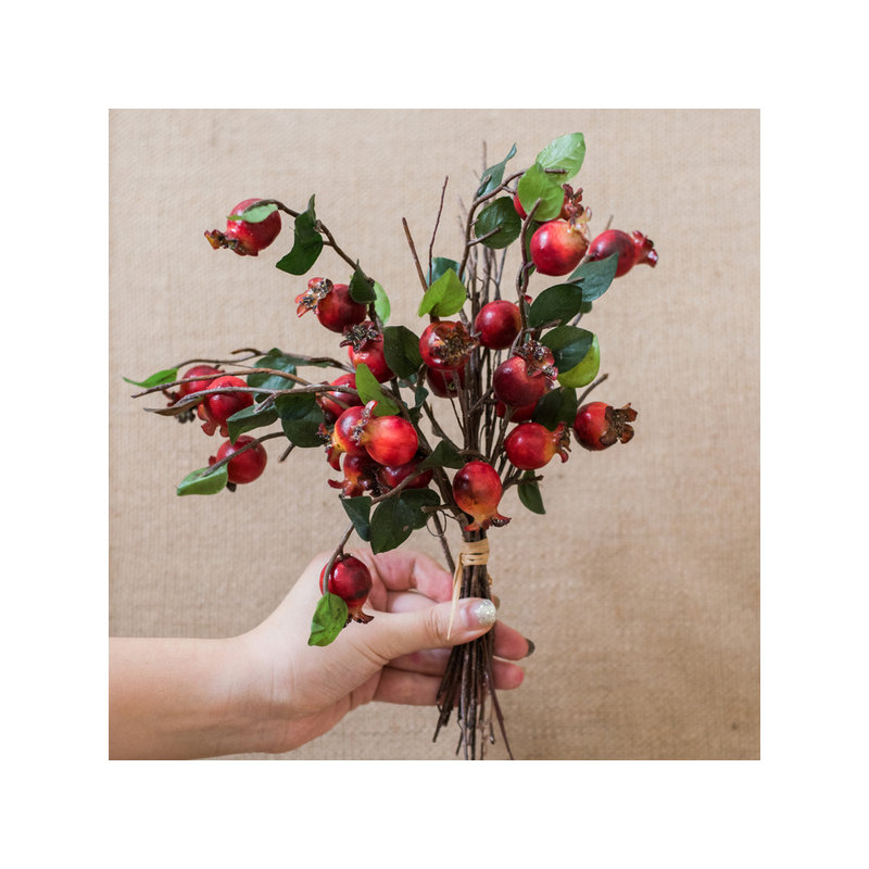 Tige de fruit grenades artificiel rustique