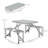 Rectangular 4 - Person 135Cm L Picnic Table