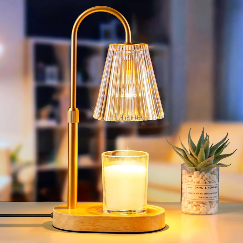 Candle Warmer Lamp With Timer, Dimmable Adjustable Light For Wax Melts, Home Decor & Relaxing Scented Ambiance