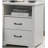 Elara 22"W White 2-Drawer Nightstand Bedside Table with USB charging  Ports-1829557673