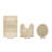 Merkle Premium 100% Cotton 2155 GSM 3-Piece Bath Rug Set, OEKO-TEX® Certified, Non-Slip Spray Latex Backing, Plush Tufted, Super Absorbent, Machine Washable Bathroom Rugs for Bathroom, Shower & Tub, Sand-2123975019-2123950413
