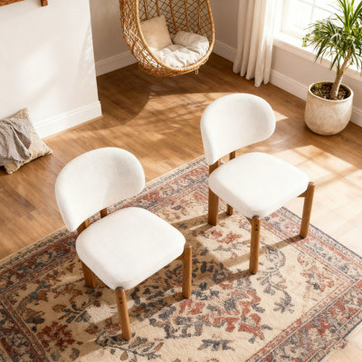 Chaises de salle à manger rembourrées Mid-Century