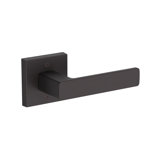 Sharpe Passage Lever with Contemporary Square Rose in Unlacquered Brass