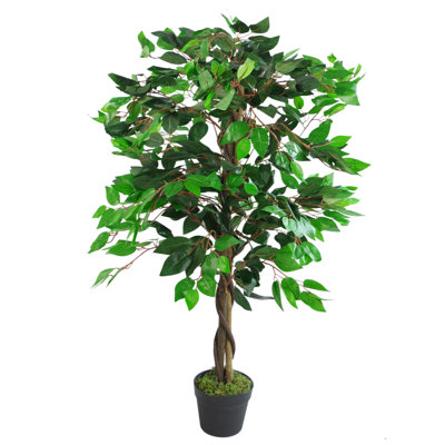 110cm Faux Ficus Plant in Pot Liner