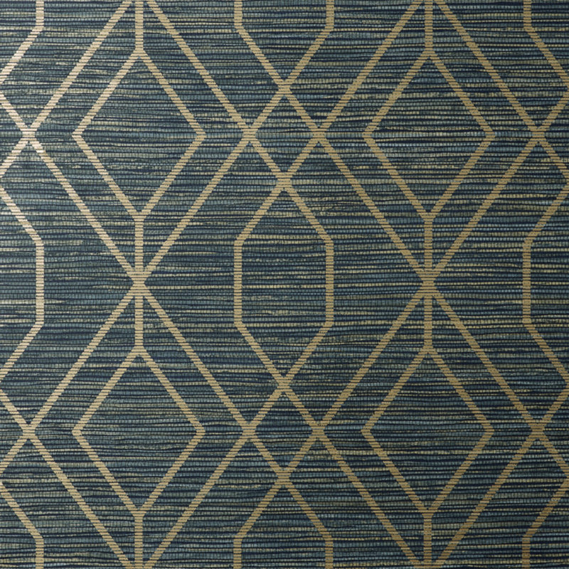 Clintonpark 10.5m x 52cm Textured Non-Pasted Wallpaper Roll, Navy