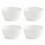 Ensemble de 4 bols en verre opale Oslo, 10 cm (4 pouces) - Petits bols blancs durables et résistants aux éclats pour les collations, les trempettes, les desserts et les condiments