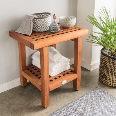 Admer Solid Wood Accent Stool