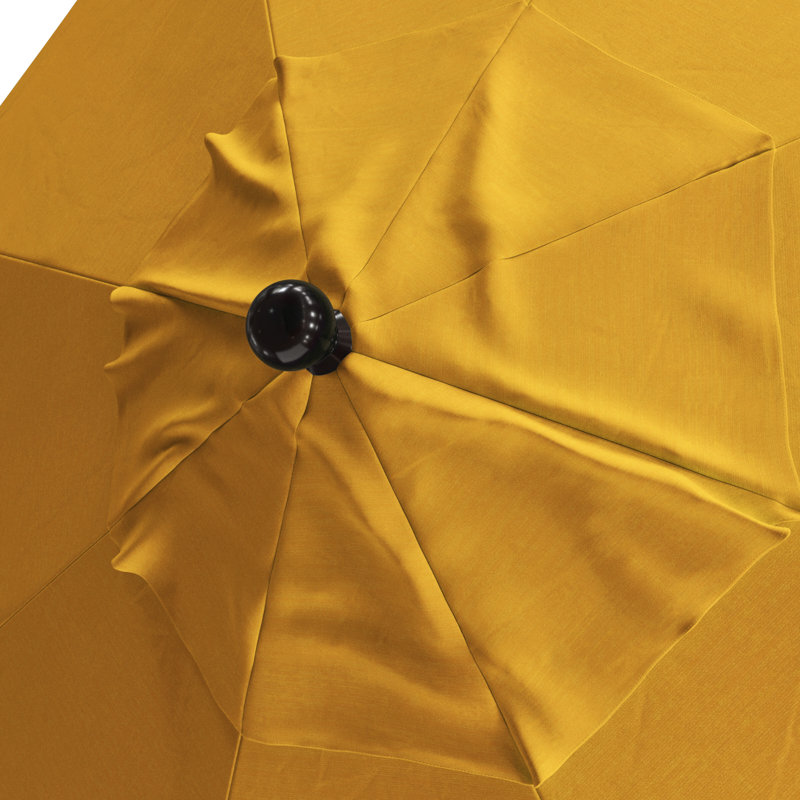 Parasol de marché octogonal 9 pi Ilsa, Toile jaune performance