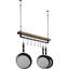Metal/Wood Rectangle Hanging Pot Rack-313815501