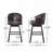 Farmington Swivel 30.25" Faux Leather Bar Stool-1698486455-1705282988