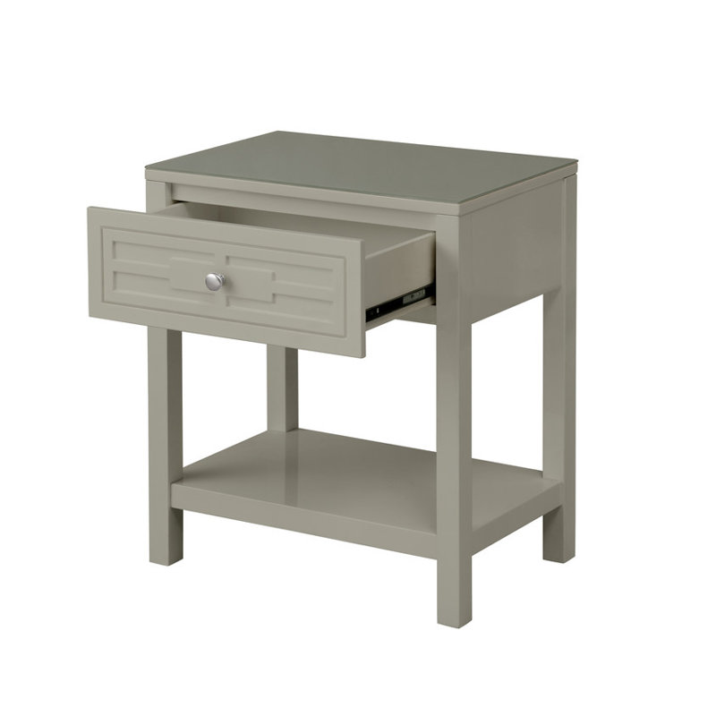 Table de chevet 23 po Taupe
