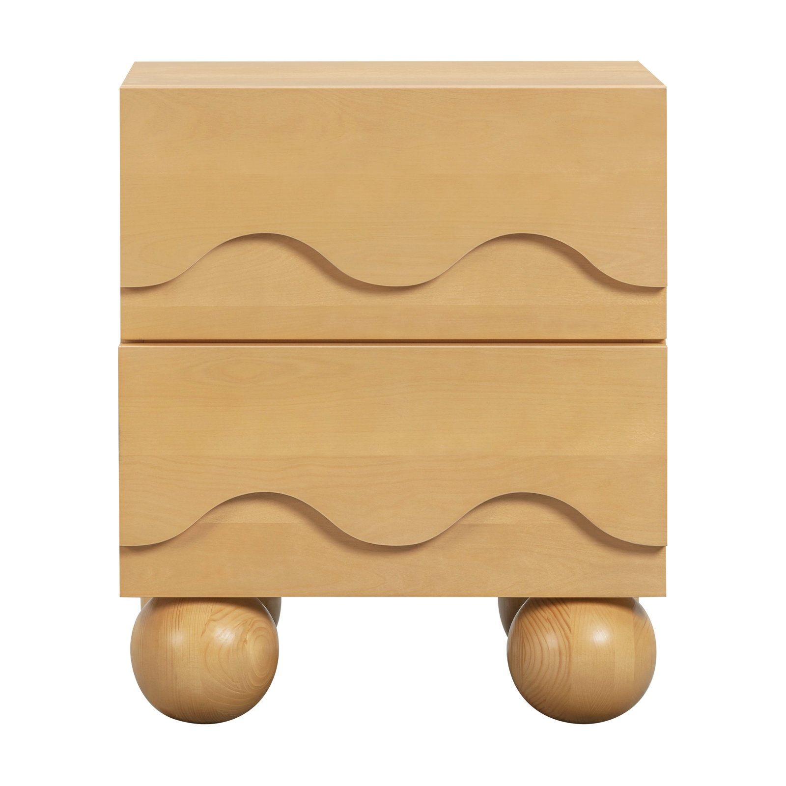 Lido Wave Nightstand, Honey