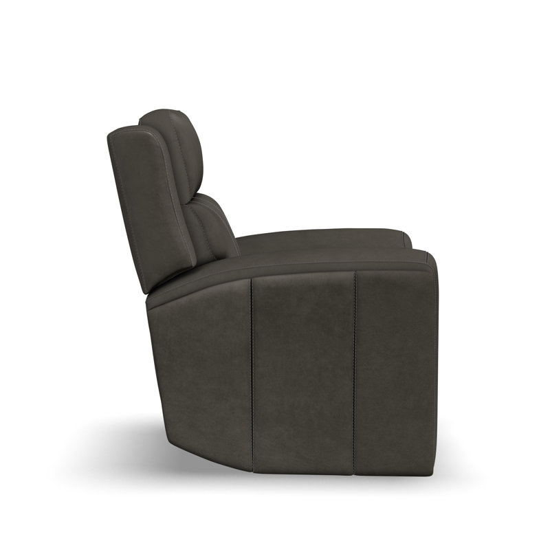 Harrison Power Recliner With Power Headrests & Lumbar, Gray