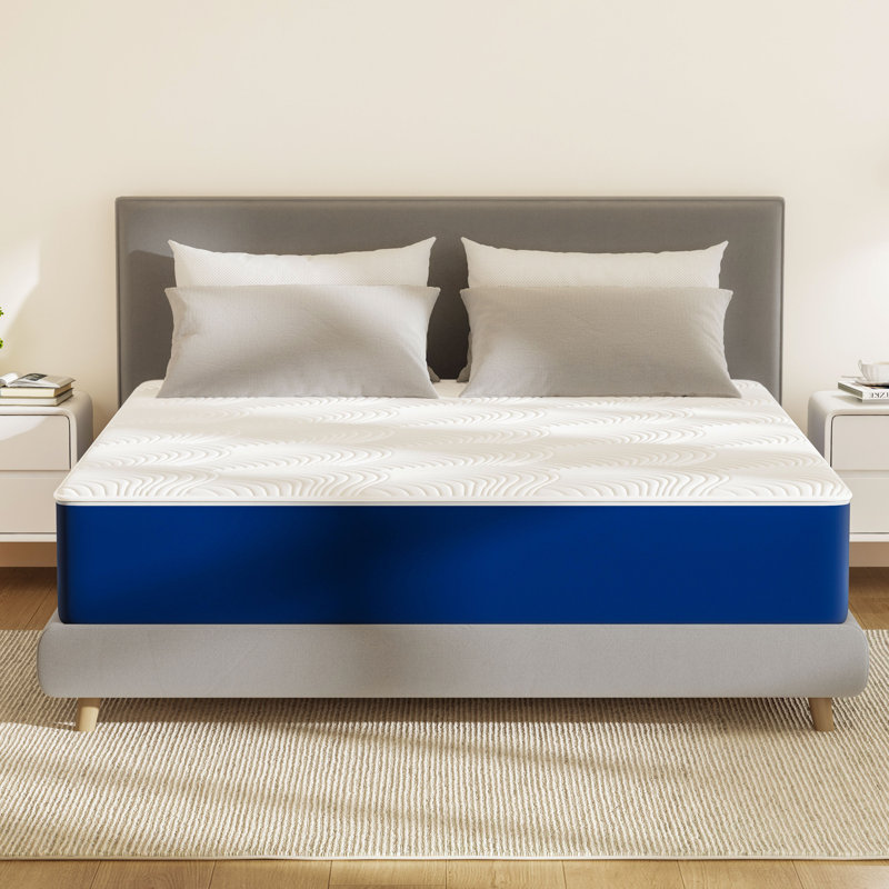 Alwyn Home Innerspring Mattress Medium Hybrid Mattress in a box With Certipur-US Certified Pocket Spring, Pressure Relief, and Motion Isolation