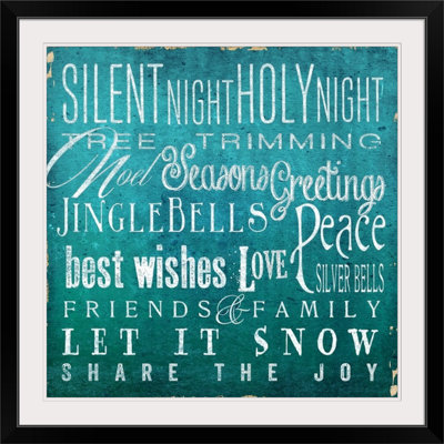 « christmas art type i » par elizabeth medley, art textuel