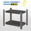 Support de rangement en métal à 2 couches avec séparateur réglable, idéal pour l'organisation du bureau et de la maison, assemblage facile requis