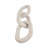 Decorative Object Paulownia Wood Sculptural Interlocking Chain Link Design Modern Accent Piece with Abstract Organic Form Stylish Home Decor Element for Contemporary Artistic Display.-1553616331-1553616328